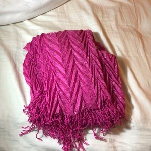 Shimmery Magenta Scarf